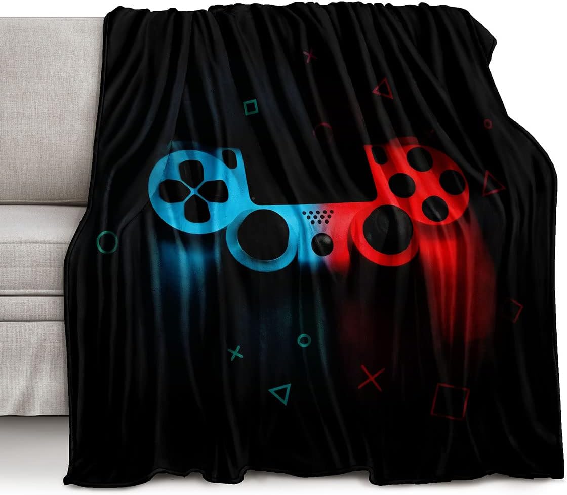 Esports Gaming Bed - Gaming Pattern Fleece Throw Blanket, Ultra