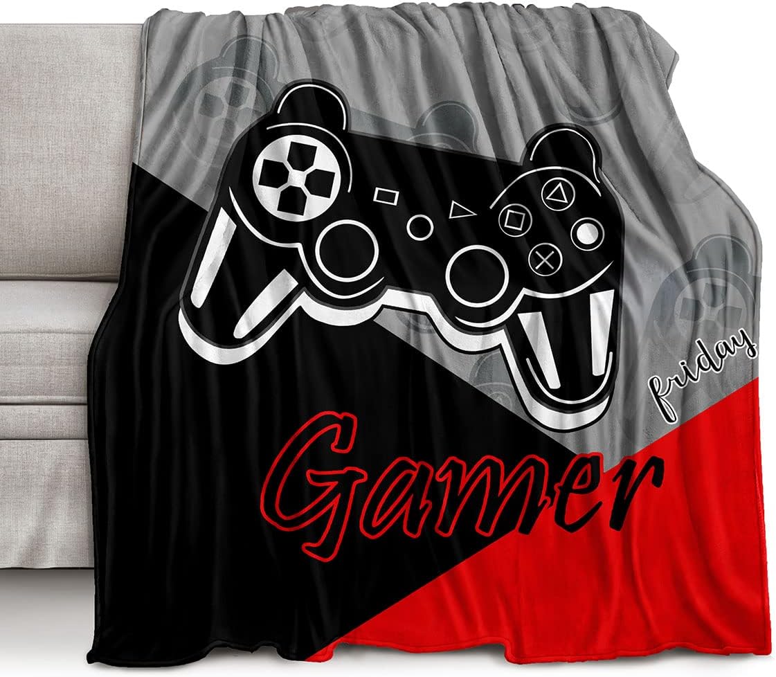 Esports Gaming Bed - Jumbo Gaming Fleece Throw Blanket, Ultra