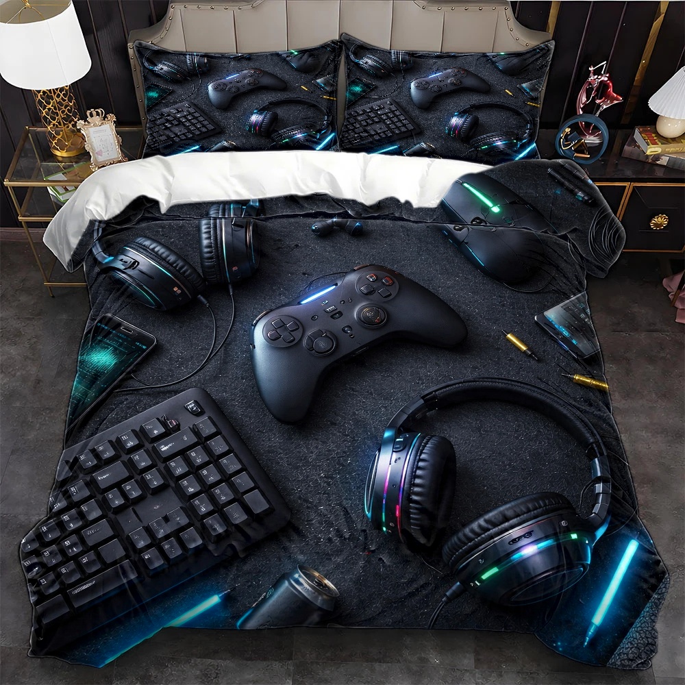 Esports Gaming Bed - 3Pc Esports-Themed Bedding Set (1*Duvet Cover