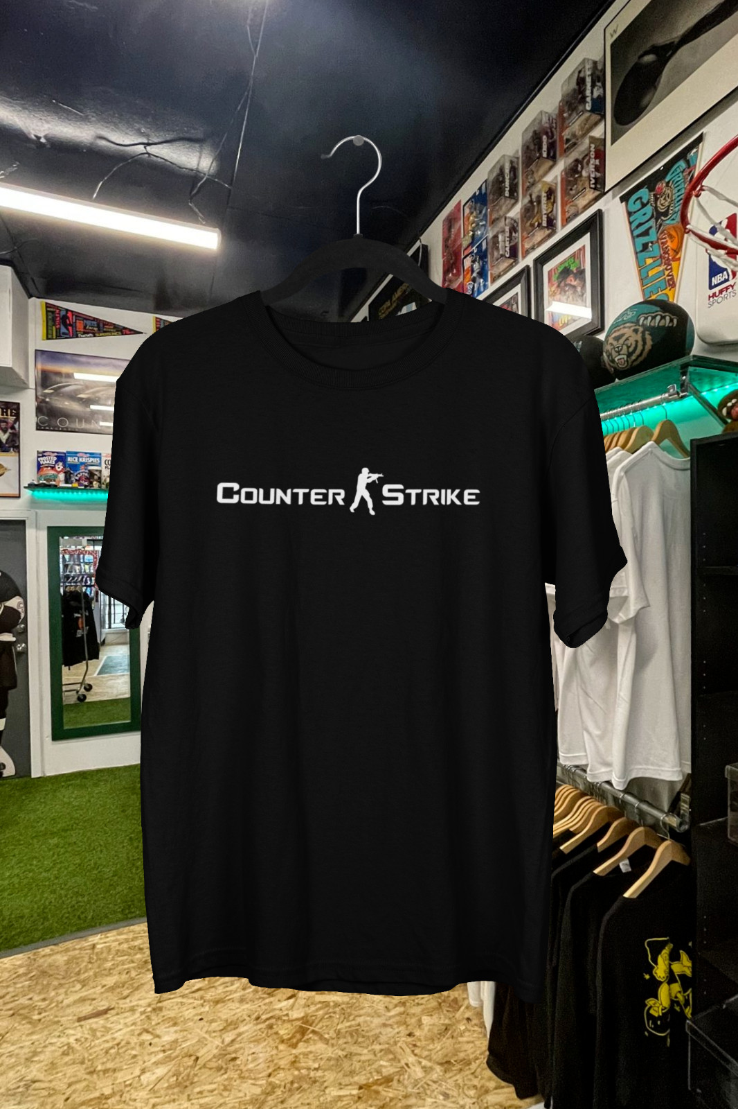 Vintage Counter Strike text Lo - Esports Gaming Logo ulasan dan harga