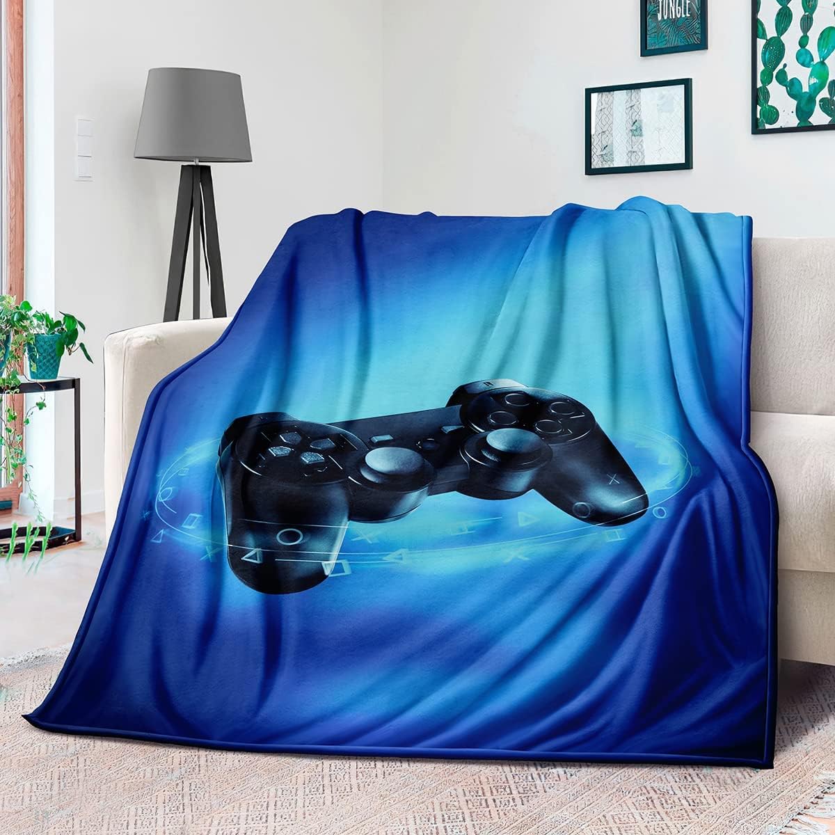 Gaming Logo Fleece Throw Blank - Esports Gaming Logo ulasan dan harga