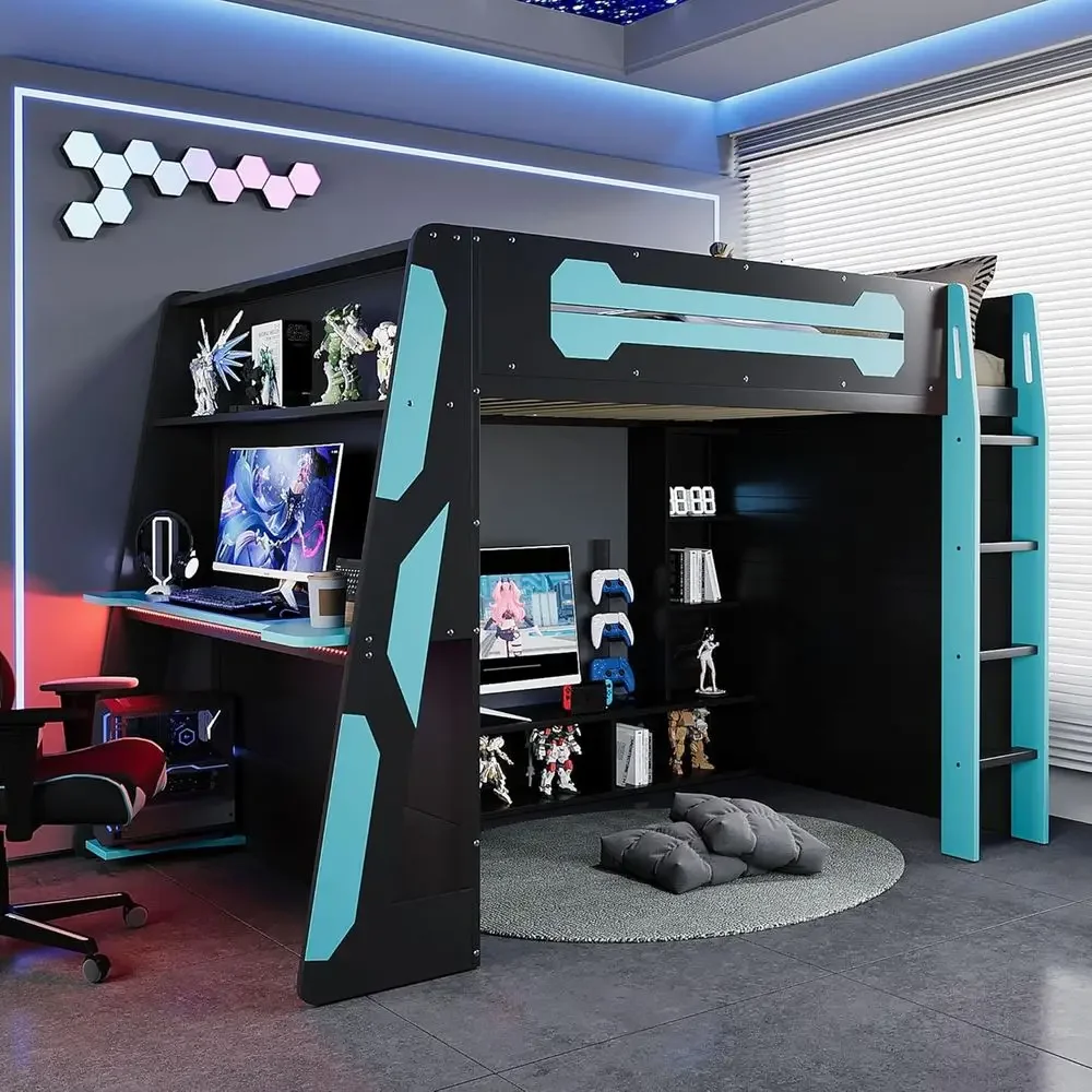 Customizable Large Wood Gaming - Esports Gaming Bed ulasan dan harga