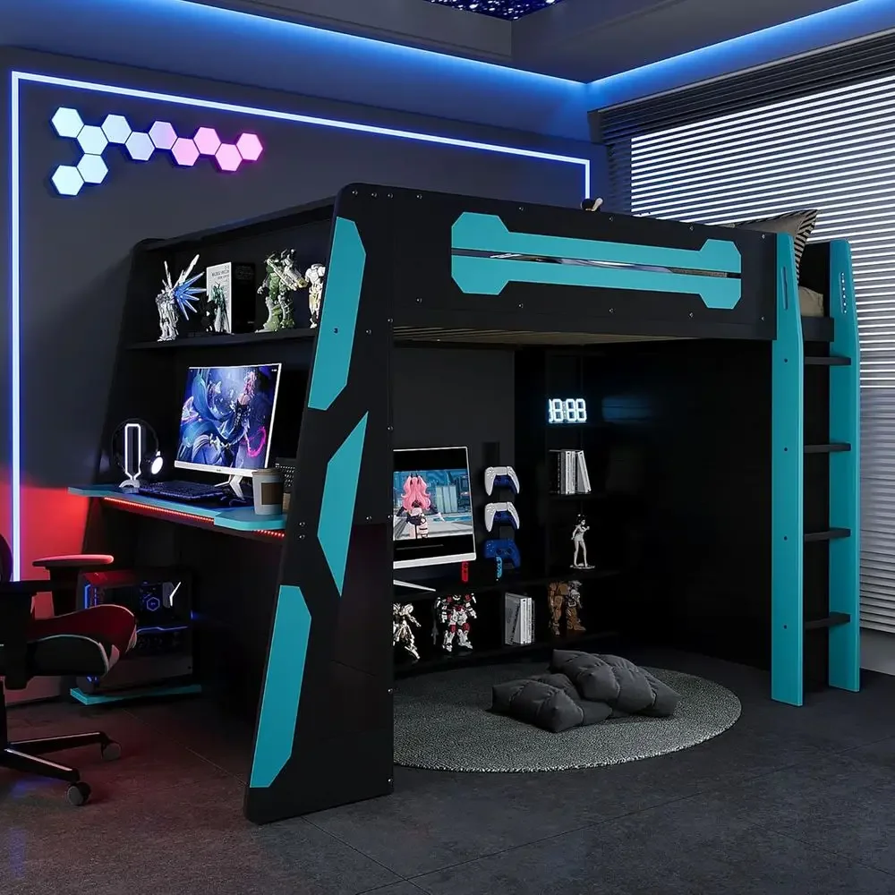 Customizable Large Wood Gaming - Esports Gaming Bed ulasan dan harga