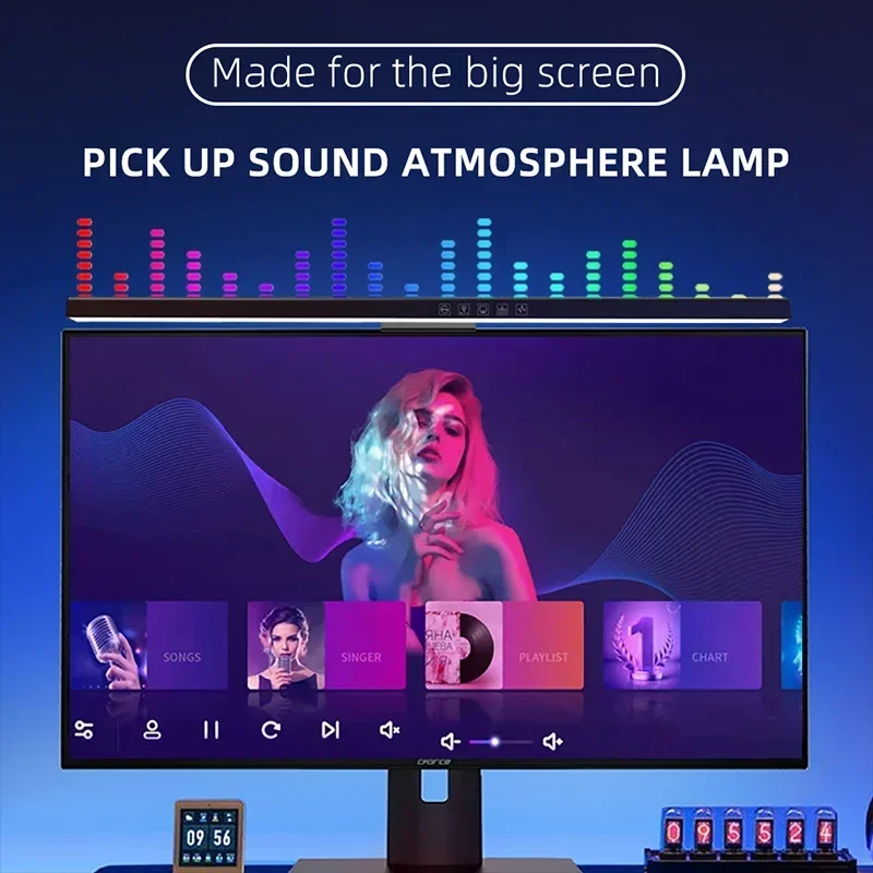 60cm RGB Screen Hanging Lights - Esports Gaming Bed ulasan dan harga