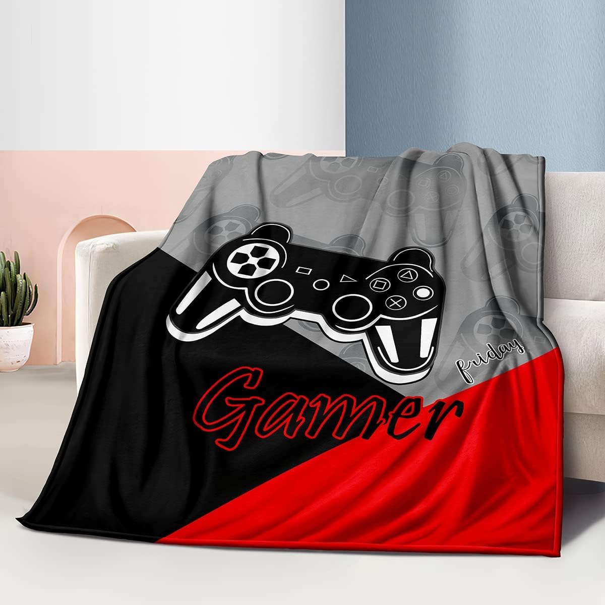 Jumbo Gaming Fleece Throw Blan - Esports Gaming Bed ulasan dan harga