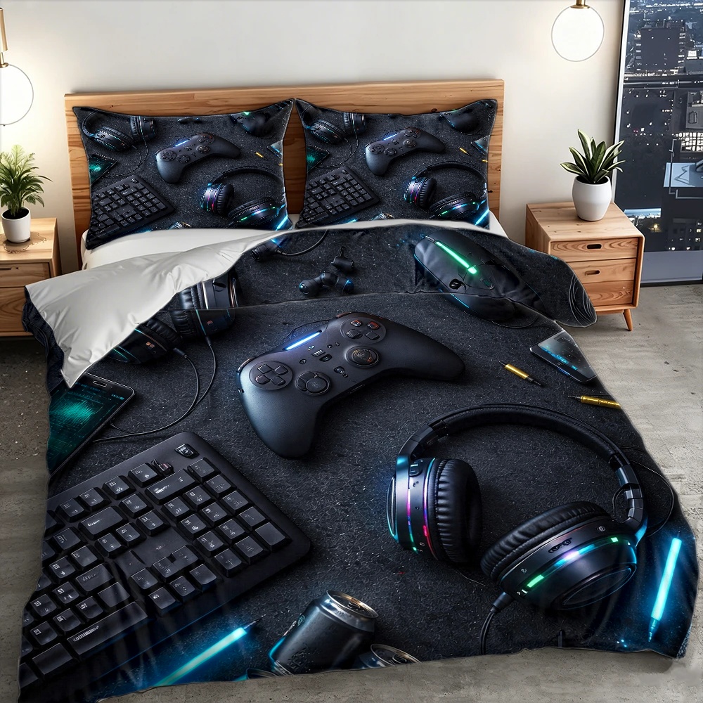 3Pc Esports-Themed Bedding Set - Esports Gaming Bed ulasan dan harga