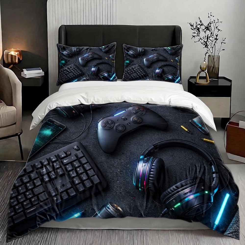 3Pc Esports-Themed Bedding Set - Esports Gaming Bed ulasan dan harga